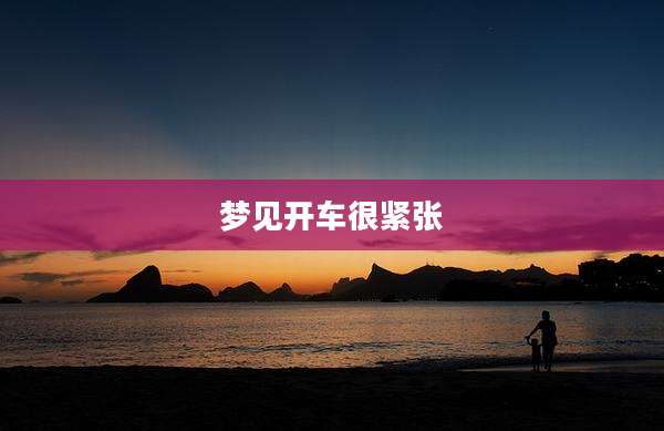 梦见开车很紧张