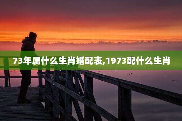 73年属什么生肖婚配表,1973配什么生肖
