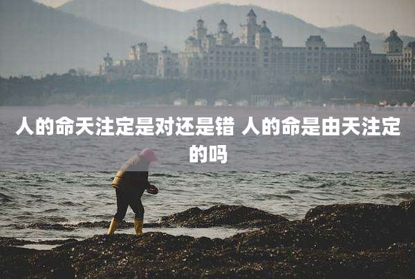 人的命天注定是对还是错 人的命是由天注定的吗