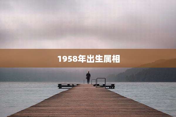 1958年出生属相