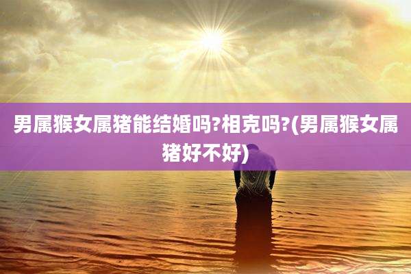 男属猴女属猪能结婚吗?相克吗?(男属猴女属猪好不好)