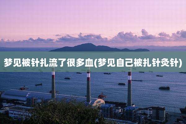 梦见被针扎流了很多血(梦见自己被扎针灸针)
