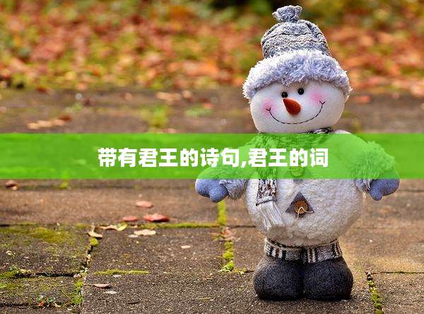 带有君王的诗句,君王的词