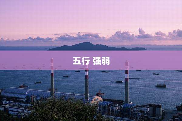 五行 强弱
