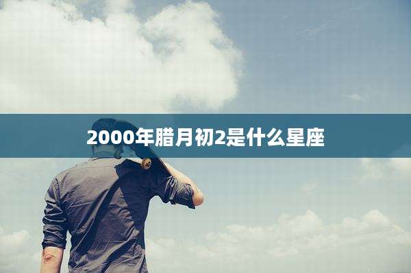 2000年腊月初2是什么星座