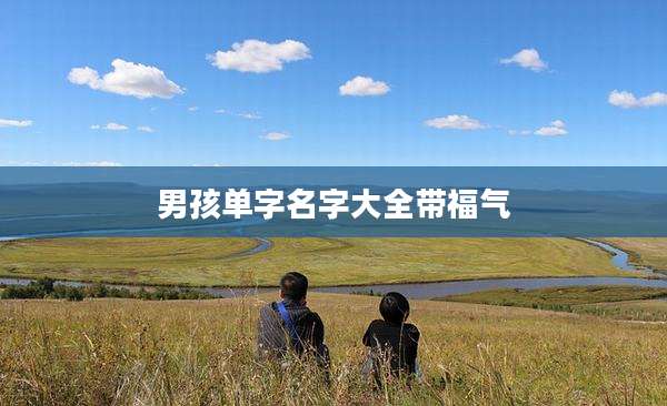 男孩单字名字大全带福气