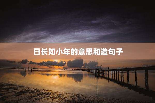 日长如小年的意思和造句子