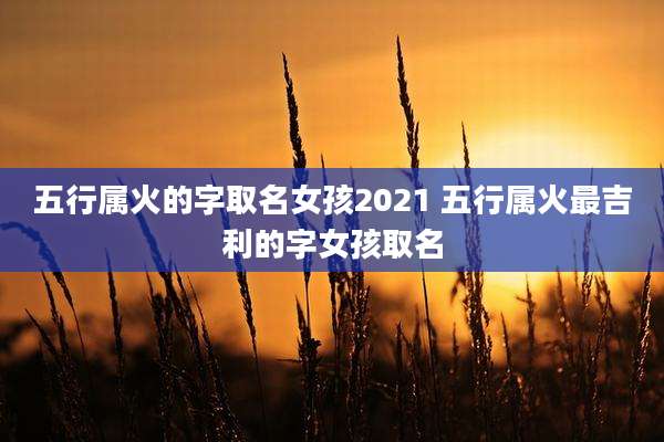 五行属火的字取名女孩2021 五行属火最吉利的字女孩取名
