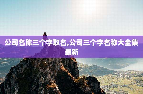 公司名称三个字取名,公司三个字名称大全集最新