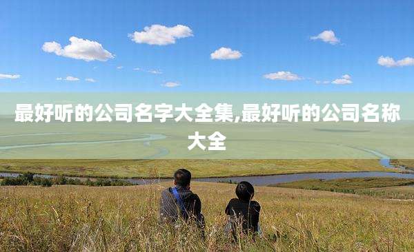 最好听的公司名字大全集,最好听的公司名称大全