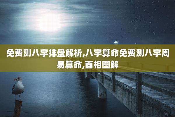 免费测八字排盘解析,八字算命免费测八字周易算命,面相图解