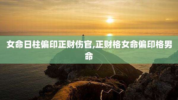 女命日柱偏印正财伤官,正财格女命偏印格男命