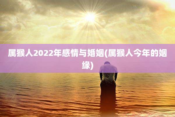 属猴人2022年感情与婚姻(属猴人今年的姻缘)