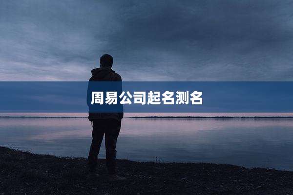周易公司起名测名