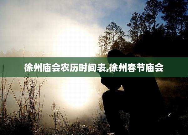 徐州庙会农历时间表,徐州春节庙会