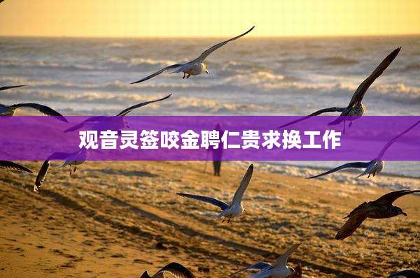 观音灵签咬金聘仁贵求换工作