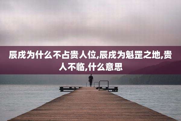 辰戌为什么不占贵人位,辰戌为魁罡之地,贵人不临,什么意思