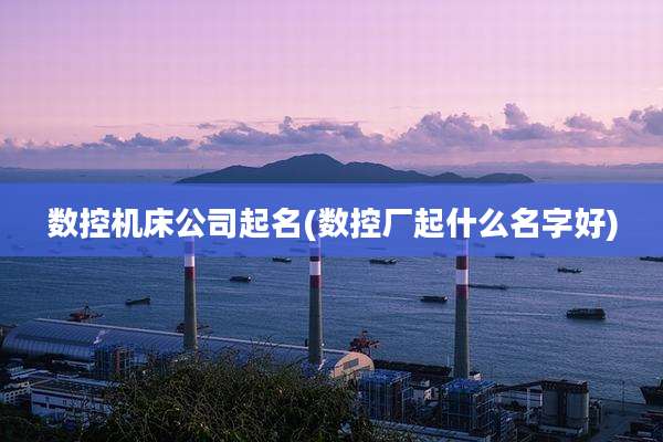 数控机床公司起名(数控厂起什么名字好)