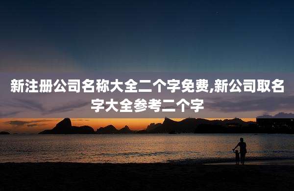 新注册公司名称大全二个字免费,新公司取名字大全参考二个字