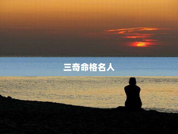 三奇命格名人
