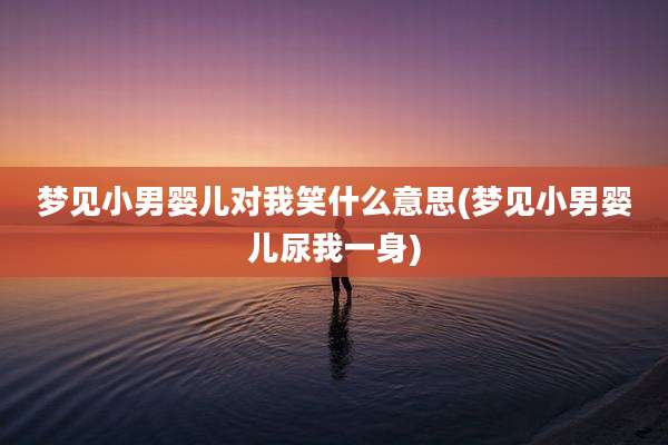 梦见小男婴儿对我笑什么意思(梦见小男婴儿尿我一身)