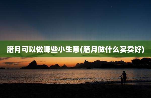 腊月可以做哪些小生意(腊月做什么买卖好)