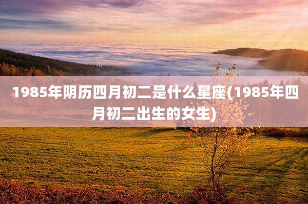 1985年阴历四月初二是什么星座(1985年四月初二出生的女生)