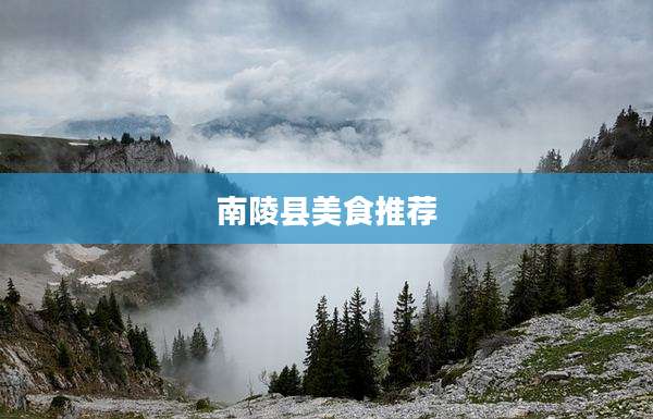 南陵县美食推荐