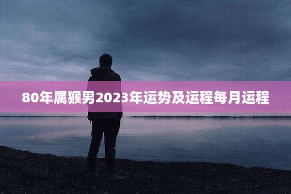 80年属猴男2023年运势及运程每月运程