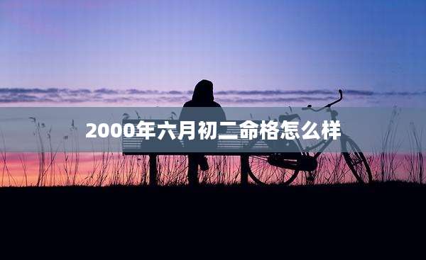 2000年六月初二命格怎么样