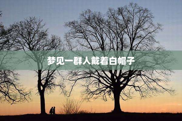 梦见一群人戴着白帽子