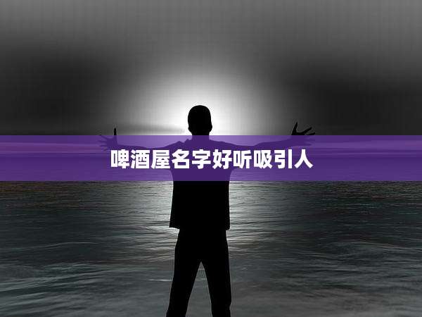 啤酒屋名字好听吸引人