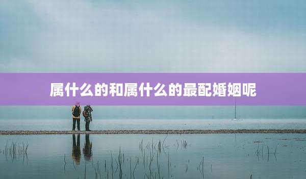 属什么的和属什么的最配婚姻呢