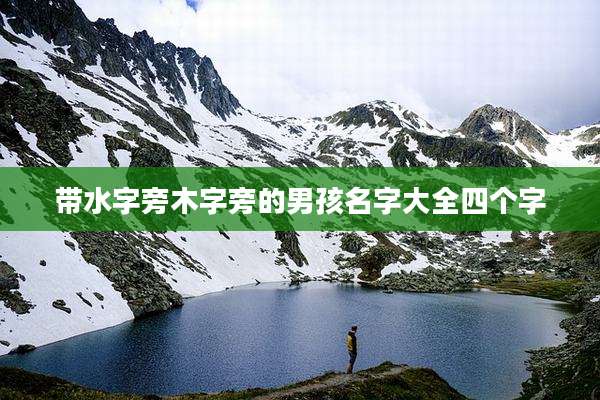 带水字旁木字旁的男孩名字大全四个字