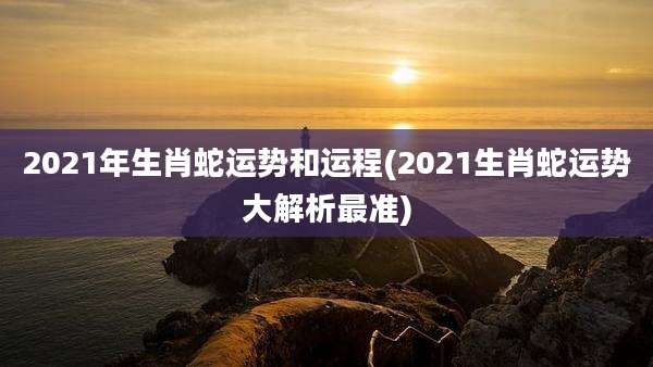 2021年生肖蛇运势和运程(2021生肖蛇运势大解析最准)