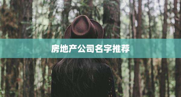 房地产公司名字推荐