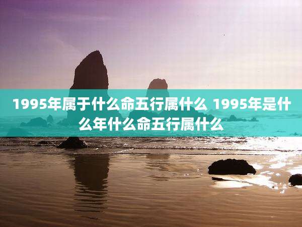 1995年属于什么命五行属什么 1995年是什么年什么命五行属什么