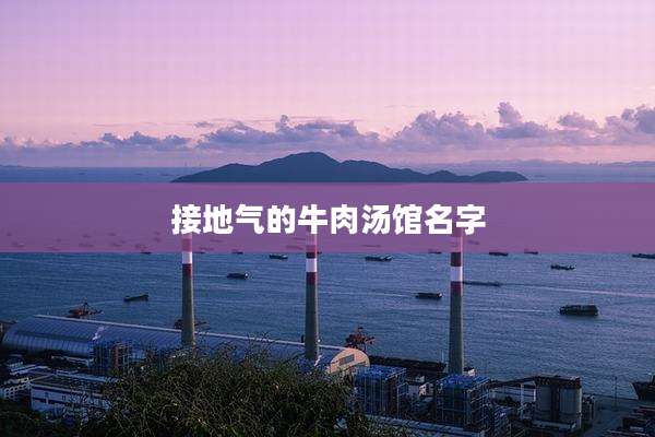 接地气的牛肉汤馆名字