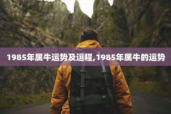 1985年属牛运势及运程,1985年属牛的运势