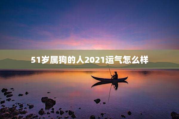 51岁属狗的人2021运气怎么样
