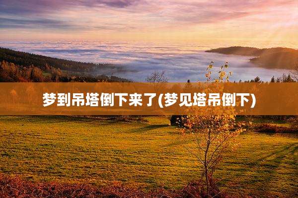 梦到吊塔倒下来了(梦见塔吊倒下)