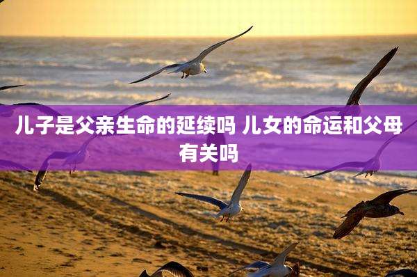 儿子是父亲生命的延续吗 儿女的命运和父母有关吗