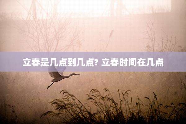 立春是几点到几点? 立春时间在几点