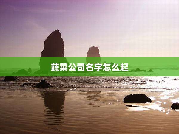 蔬菜公司名字怎么起