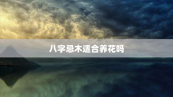 八字忌木适合养花吗