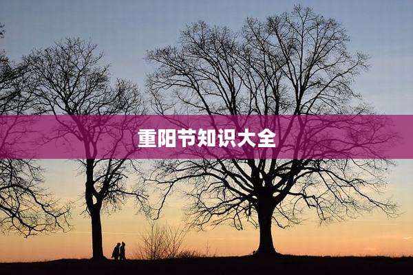 重阳节知识大全