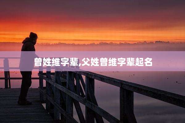 曾姓维字辈,父姓曾维字辈起名