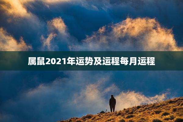 属鼠2021年运势及运程每月运程