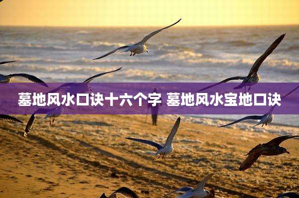 墓地风水口诀十六个字 墓地风水宝地口诀
