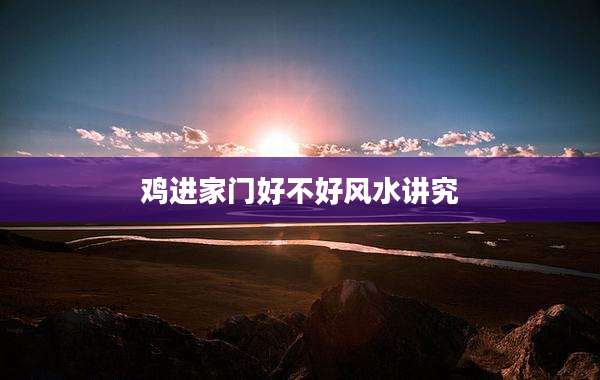 鸡进家门好不好风水讲究